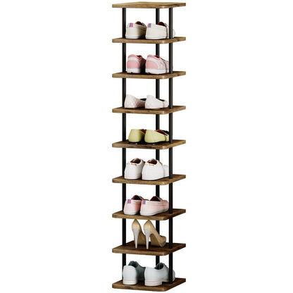9-Tier Freestanding Shoe Rack, Closet Shoe Shelf for Organized Everyday Storage detail image