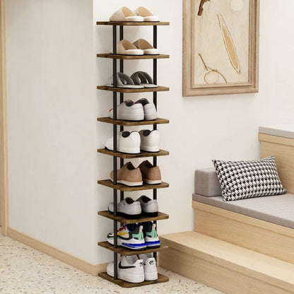 9-Tier Freestanding Shoe Rack, Closet Shoe Shelf for Organized Everyday Storage detail image - detail view 4