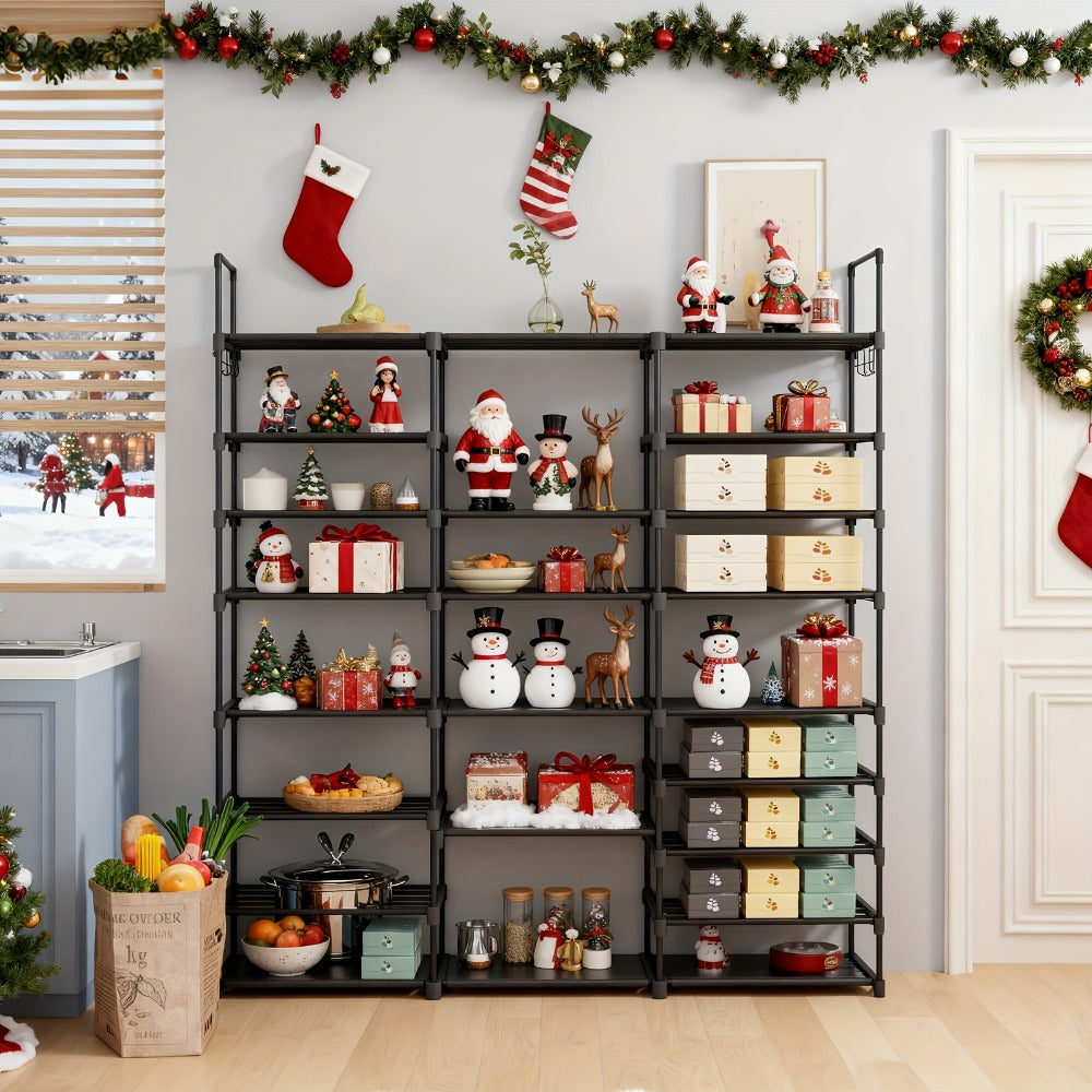 9-Tier Freestanding Shoe Rack with Stackable Design for Entryway detail image - detail view 8