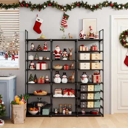 9-Tier Freestanding Shoe Rack with Stackable Design for Entryway detail image - detail view 8
