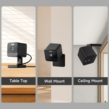 Security Camera 1080P Two-Pack with Dual-Band WiFi, Infrared Night Vision, Two-Way Talk and SD Support to 256GB