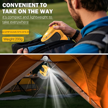 Power Inverter for DeWalt 20V Battery DC 20V to AC 110V 180W Portable Generator Adapter with AC Outlet USB-A USB-C for Camping Travel Power Outage