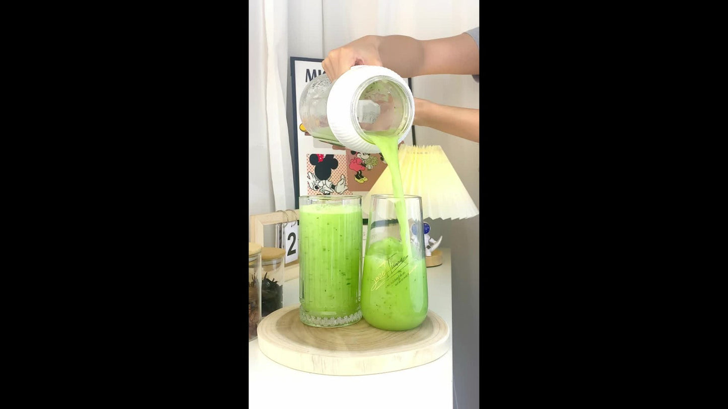 33.8-Ounce Portable Blender and Juicer with Top Digital Display in N99, Cyan or White Options