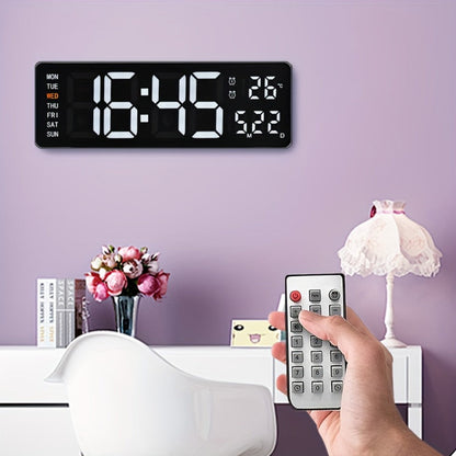 LED Digital Alarm Clock with Dual Alarm, Countdown Timer & 4-Level Dimmer for Bedside Nightstand