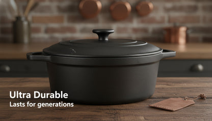 Cast Iron Cookware Collection with Eight Skillet, Dutch Pot, Griddle, Baking Tray and Set Configurations