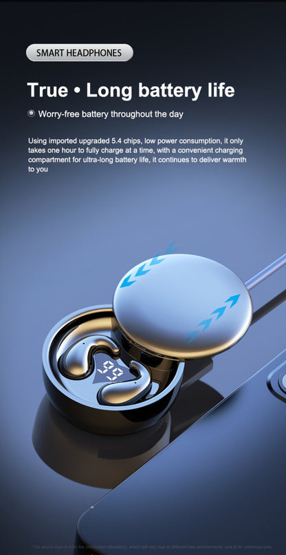 Invisible Sleep Earbuds Bluetooth 5.4 Ultra Thin Mini Wireless Earphones – No Latency Gaming Intelligent Noise Reduction Ultra Long Battery Life Comfortable In-Ear for Side Sleepers Work Travel