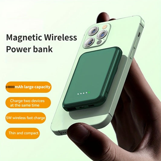 Ultra-Thin MagSafe Compatible Power Bank 12900mAh – Magnetic Wireless Portable Charger, 20W Wired Fast Charging Battery Pack with USB-C Cable for iPhone 17 16 15 14 13 12 Samsung Android