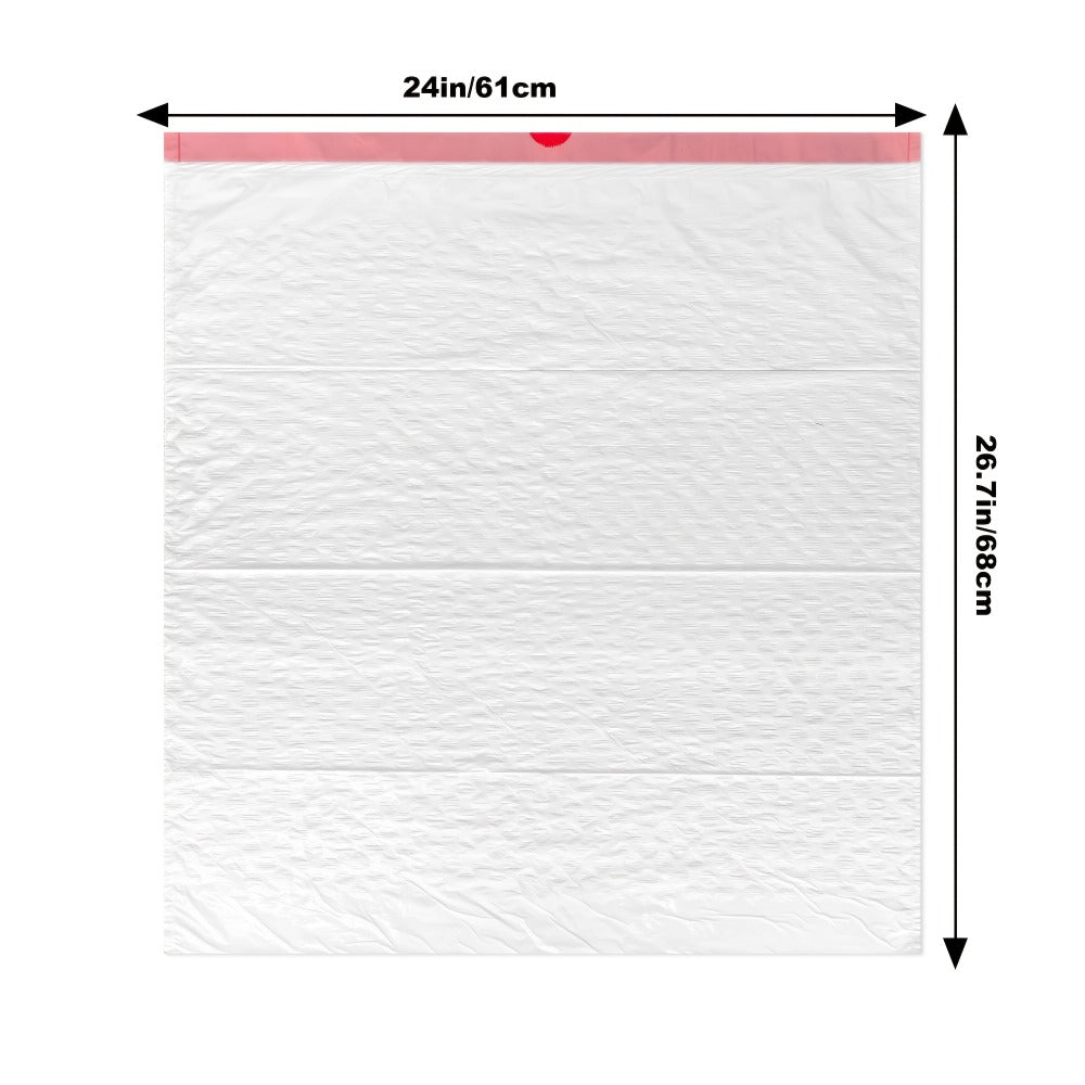 13-Gallon Scented Drawstring Trash Bags in White with Pink Ties and 20, 55, 110 or 165-Count Packs