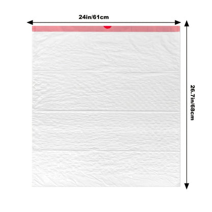 13-Gallon Scented Drawstring Trash Bags in White with Pink Ties and 20, 55, 110 or 165-Count Packs