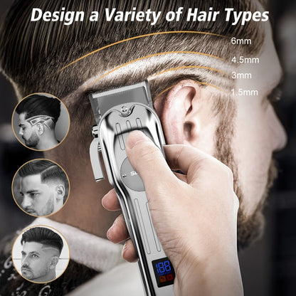 Hair Clipper Seacol Cordless Clipper Configurations with LED Displays, USB Charging and Guide Comb Accessories