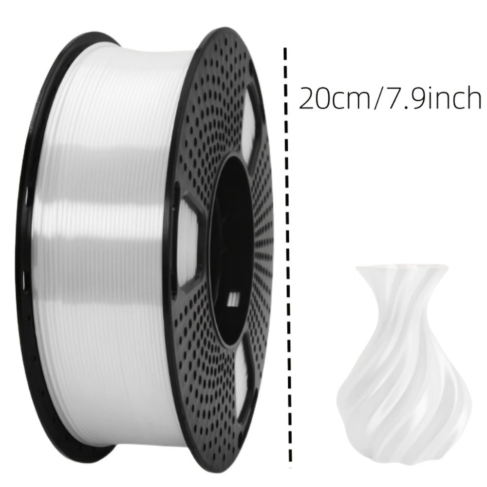 Ender 3 5 Neo PLA Filament 1.75mm 1kg 2.2LB High Gloss Low Warping – Black White Dual Tri Rainbow Multicolor Shiny Finish Smooth Extrusion for Creality & FDM 3D Printers