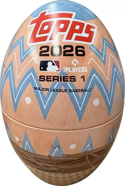 Sports Trading Cards, 2026 Topps Series 1 Baseball Holiday Egg Tin with 59-Card Package Configuration