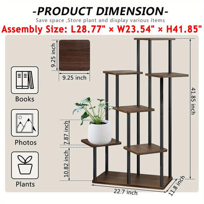 Plant Stand Indoor Multi Tier Corner Metal Flower Stand Tall Plant Shelf for Living Room Bedroom Patio for Garden, Patio and Yard Use