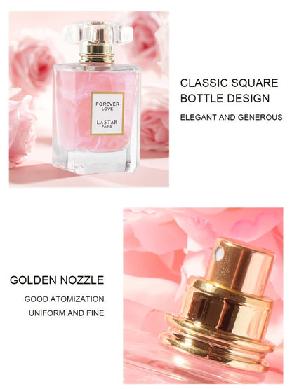 LASTAR Forever Love Shimmer Pink Eau de Parfum Spray, 55ml Bottle with Floral and Fruity Scent Profile