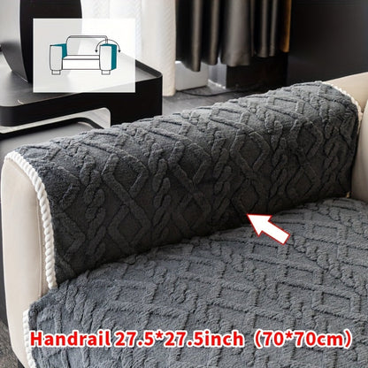 Sofa Cover Plush-Texture Modular Panels for Single to 4 Seats, Backrest, Armrest or Throw Pillow