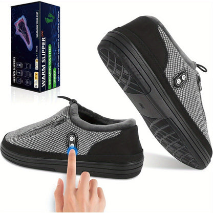 Rechargeable Heated Slippers with 5000 mAh Battery, Three Heat Settings and M or L Size Options