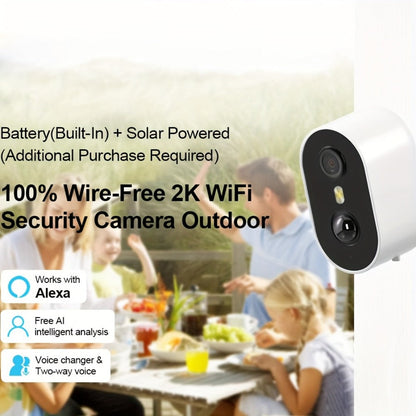 3MP Driveway Outdoor Security Camera with PIR Human Detection, AI Motion Alert, Full Color Night Vision