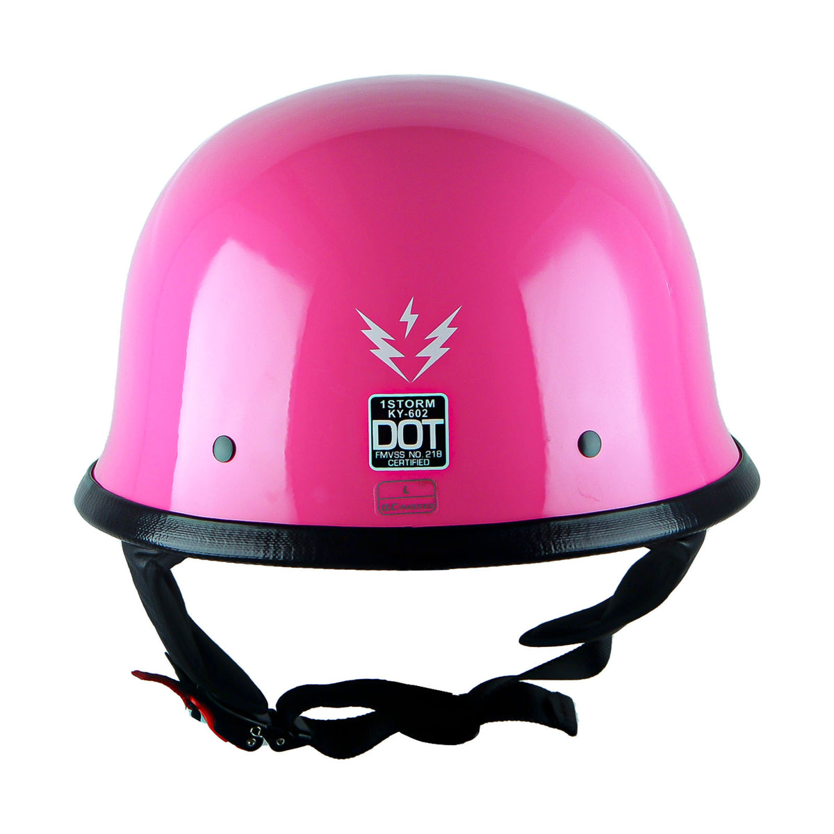 German Style Motorcycle Half Face Helmet – Novelty Skull & Carbon Fiber Design, UV Glossy Finish, Removable Washable Padding, Quick Release Buckle, Adult M/L/XL