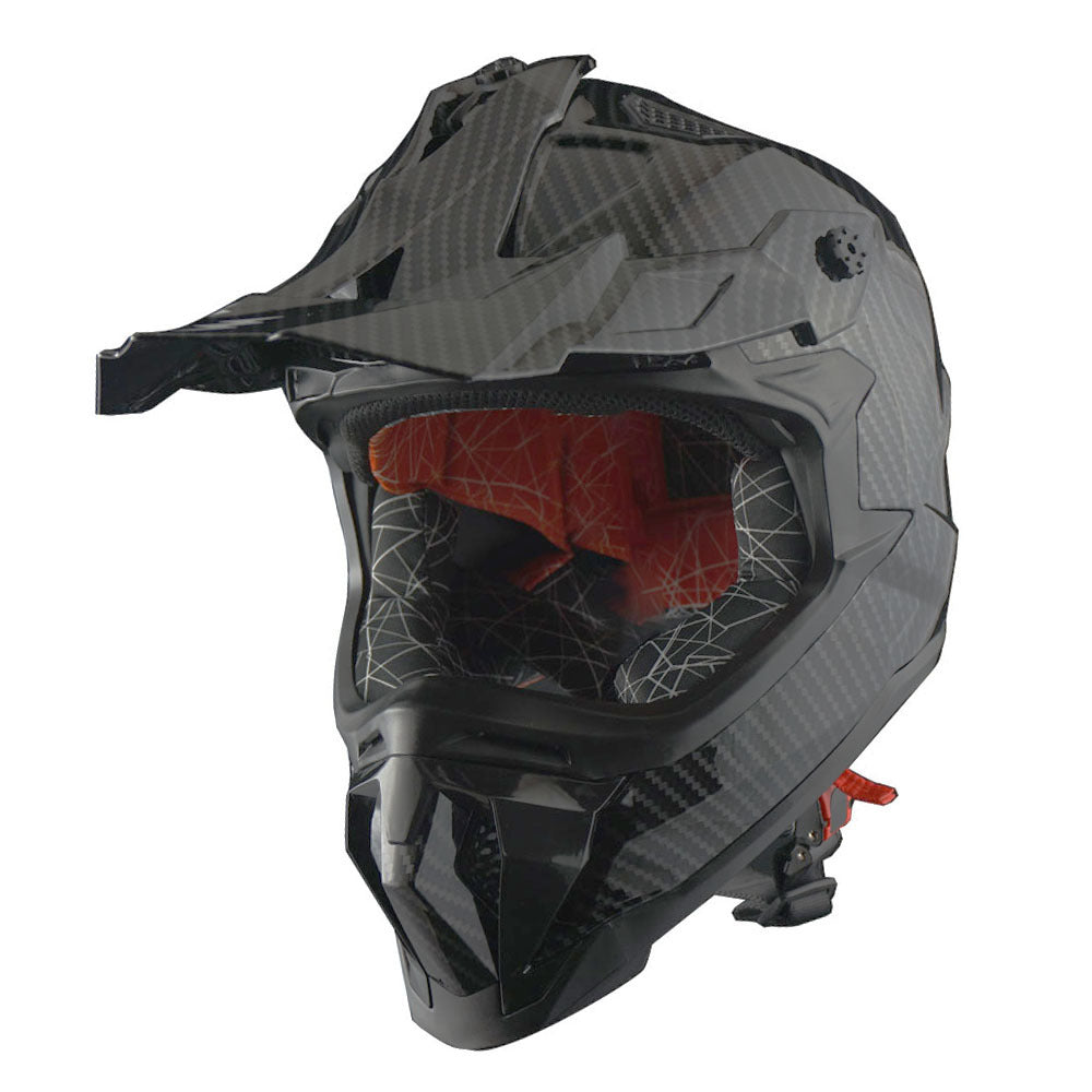 Dirt Bike Helmet Adult Motorcycle ATV Off-Road Track Style Lightweight Aerodynamic Thermoplastic Shell Removable Washable Padding Glossy UV Finish, Multiple Colors XS-XXL