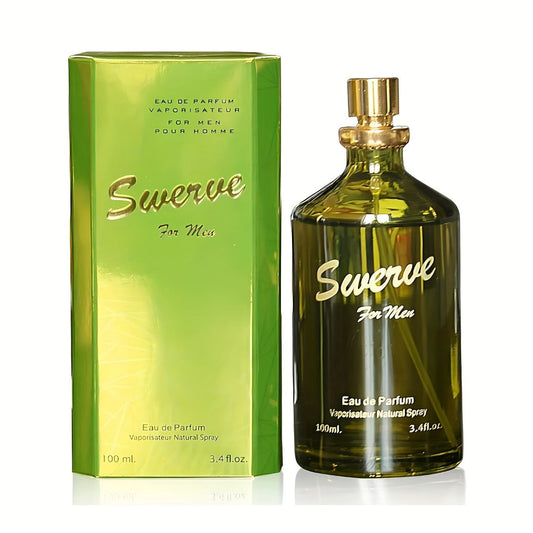 Woody Cologne for Men Swerve Eau de Parfum 3.4oz - Long Lasting Sensual Aromatic Fragrance Spray, Natural EDP for Daily Wear Dating & Holiday Gifting 100ml