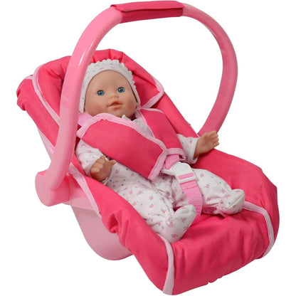 Pink Unicorn Doll Carrier for 18-Inch Dolls with Soft-Sided Body, Carry Handle and Front Restraint Strap