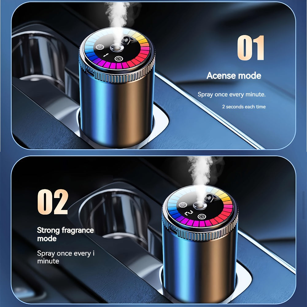 Car Air Freshener Starry-Light Rechargeable Diffuser with 11 One- and Three-Bottle Fragrance Bundle Options