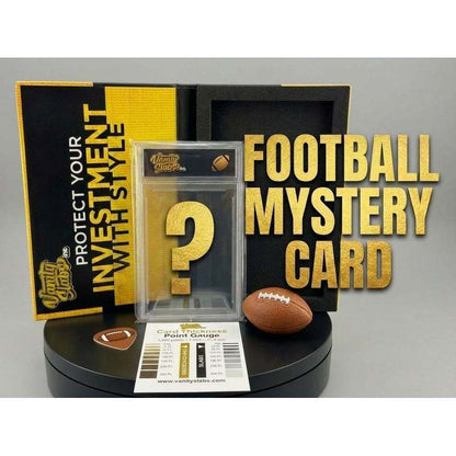 Sports Trading Cards, Football Mystery Display Slab with Black Label or Two-Slab Options for Collectors