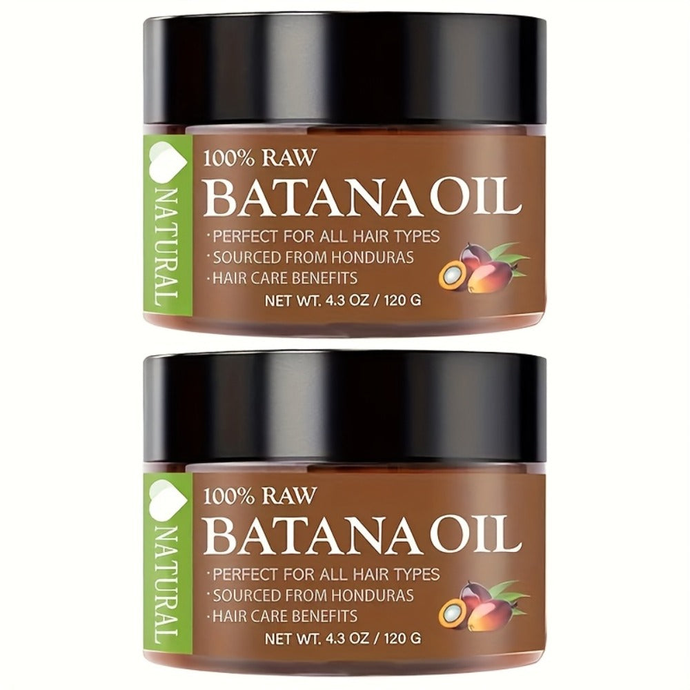 Batana Oil for Hair Growth 2-Pack - Honduras Pure Batana Hair Oil for Dry Damaged Hair, Deep Moisturizing Scalp Treatment, Nourishes All Hair Types, Value Twin Pack