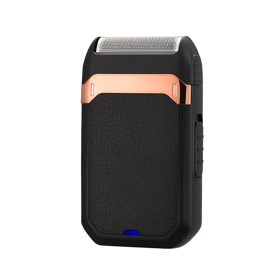 Black Foil Electric Shaver with Flip-Up Sideburn Trimmer, Rechargeable Body and 3.8-Inch Pictured Height