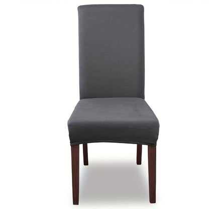 Chair Cover Set of 4 or 6 Stretch Milk-Fiber Dining Slipcovers in Eight Available Color Choices