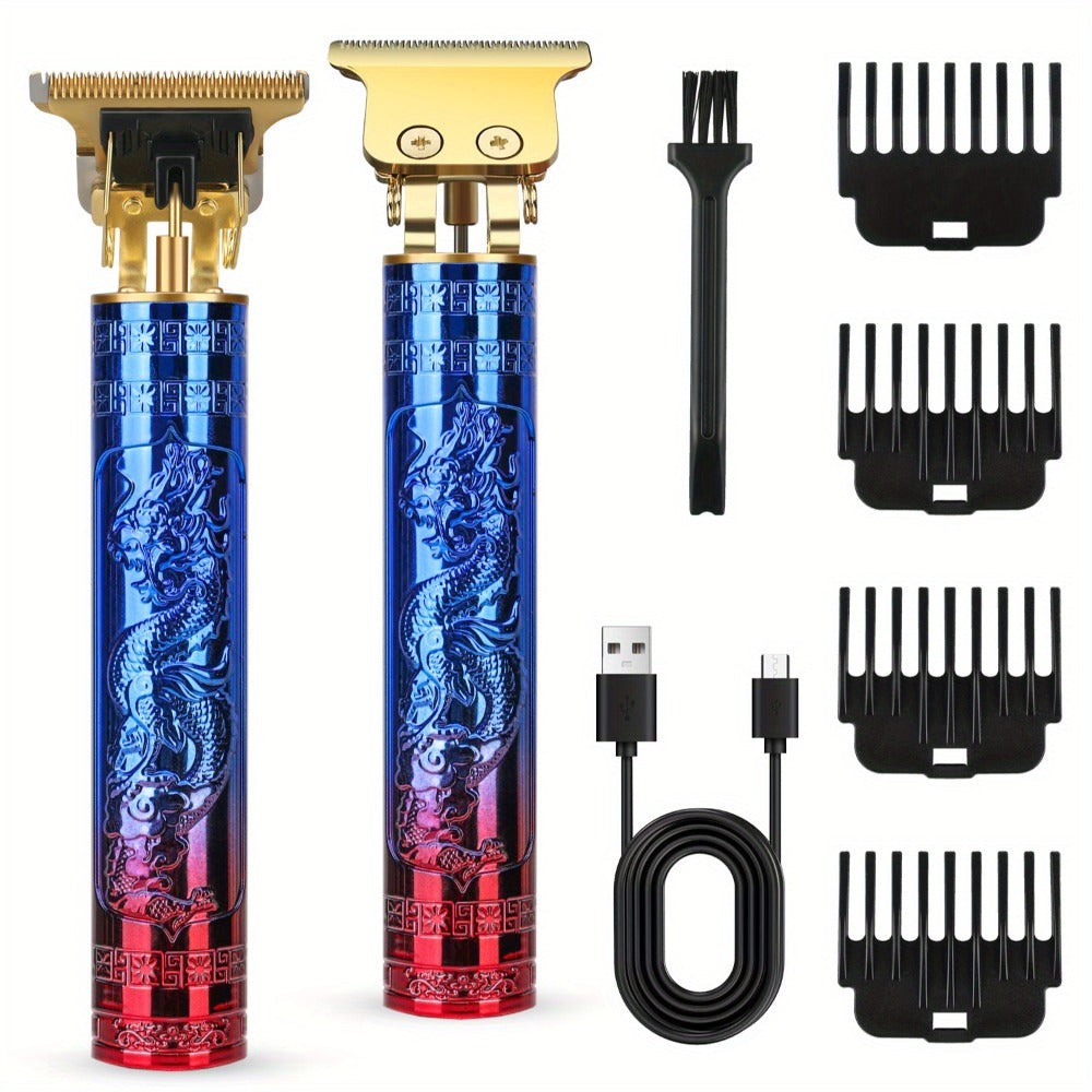 Hair Clipper Cordless T-Blade Trimmer with Four Guide Combs, 800mAh Battery and 120-Minute Listed Runtime