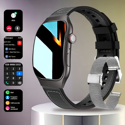 Smartwatch 2.01 Inch Curved Screen with Mini Games, Voice Assistant and 100+ Sport Modes in Three Colors