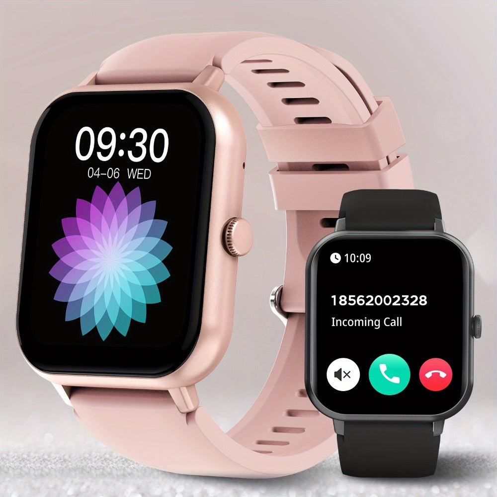 Smart Watch 1.83-Inch Full Touch Display with Bluetooth 5.2 Calling and Three Silicone Band Colors