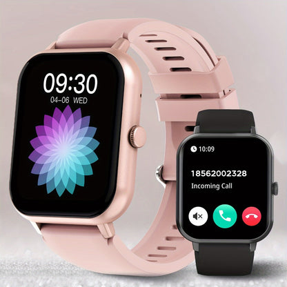 Smart Watch 1.83-Inch Full Touch Display with Bluetooth 5.2 Calling and Three Silicone Band Colors