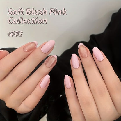 Gel Nail Polish – Set 8 Colors Semi-Permanent Soak-Off LED Cure Long-Lasting Manicure Kit - 0.51oz Each Bottle Gentle Pink Shades…
