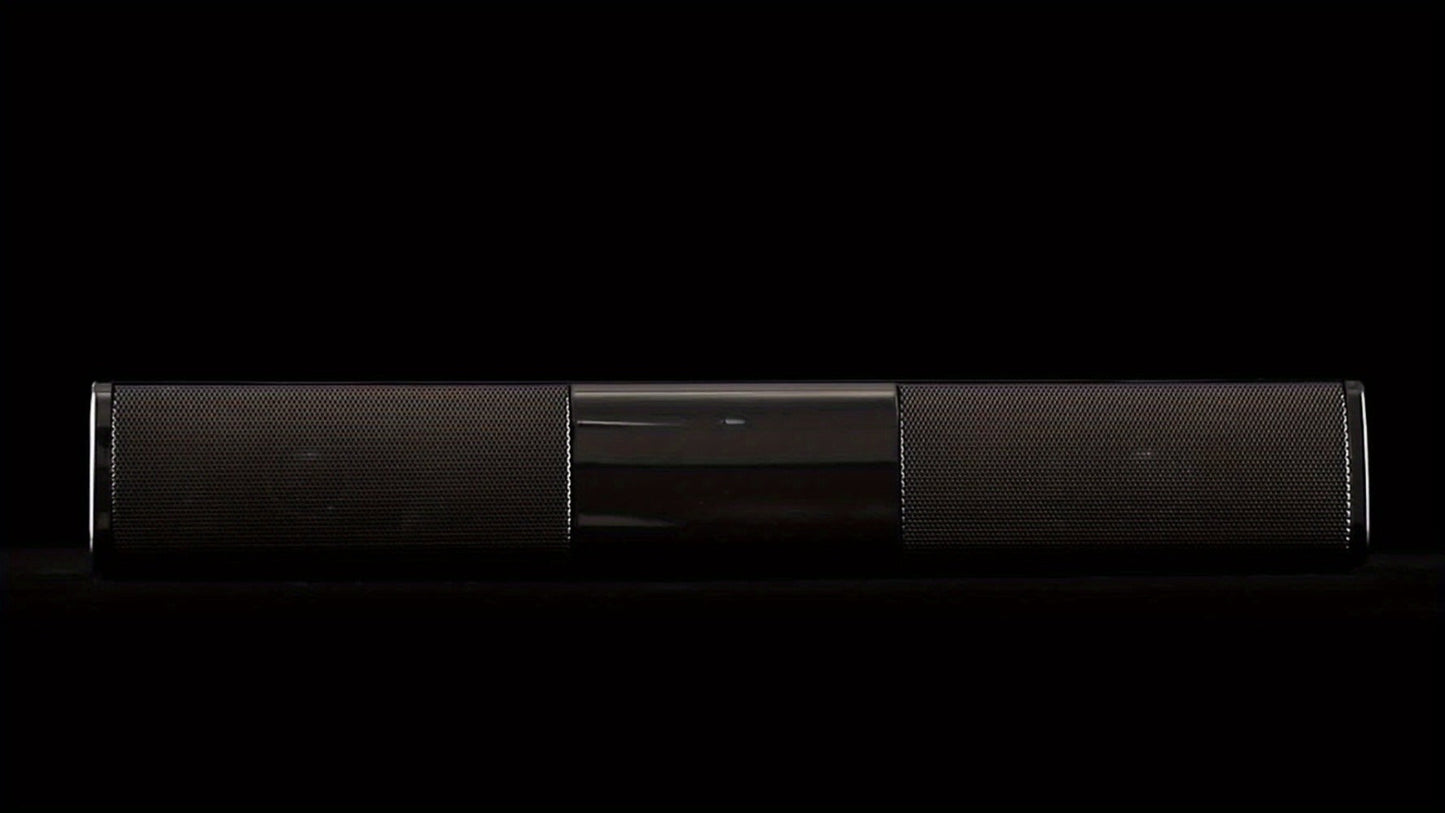Compact 13-Inch TV Soundbar with Bluetooth, TWS Pairing, TF, AUX, FM Radio and USB Playback