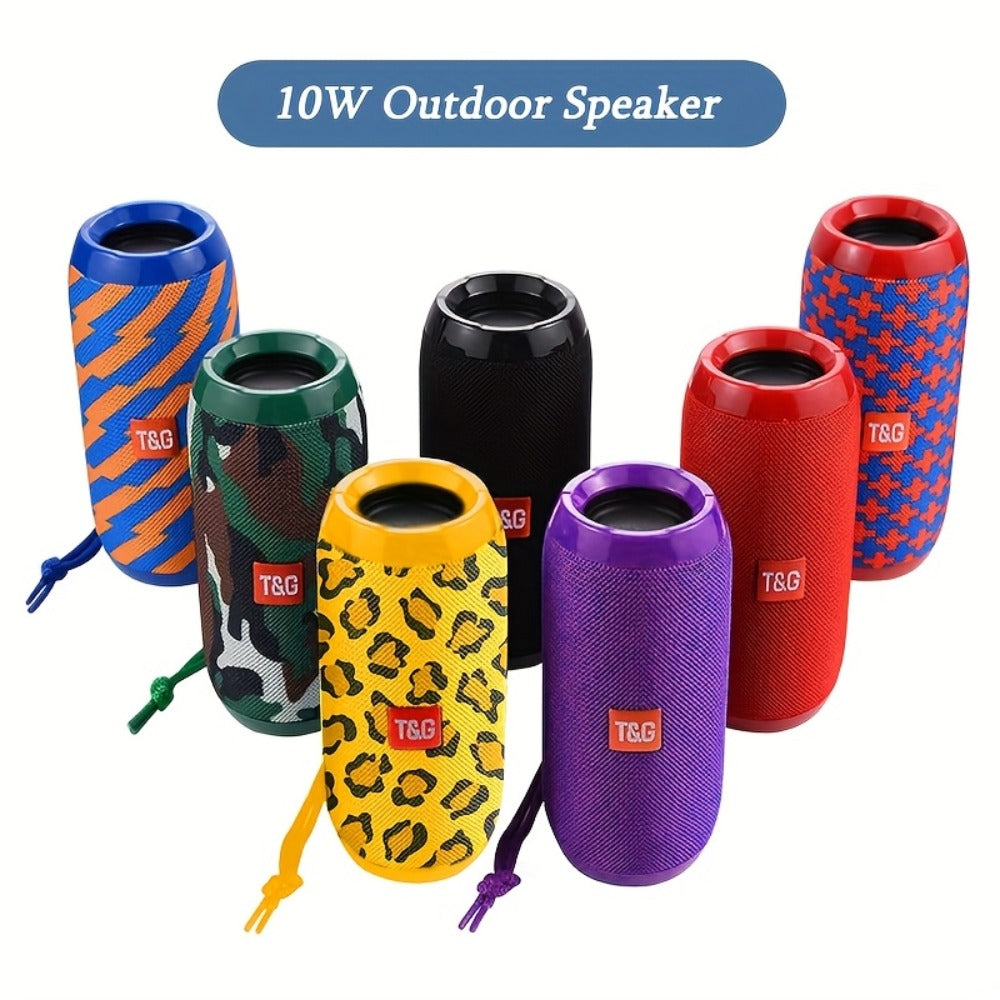 Bluetooth Speaker T&G TG117 10W TWS Model with 1200mAh Battery, FM, TF, USB, Type-C and Eight Colors