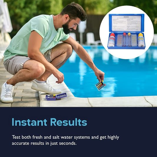 Pool Test Kit pH Reagent | Swimming Pool Spa Hot Tub Water Testing