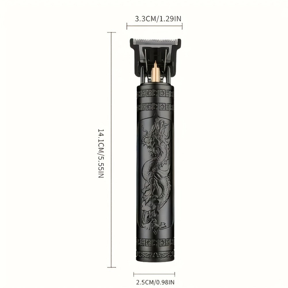 Beard Trimmer for Men USB Rechargeable Zero Contour Precision Edger Lithium Battery — Hair Clipper with Limit Comb ABS Body for Beard Facial Hair Body Grooming, Gold Black Bronze Home & Travel