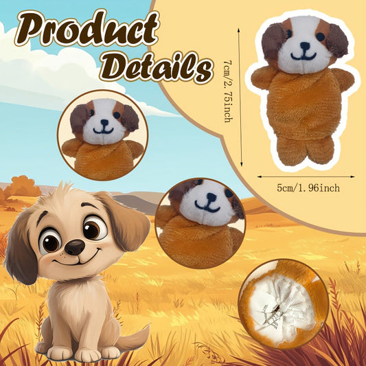 Soft Plush Animal Finger Puppets 20pcs Set with Expressive Eyes Fluffy Ears & Posable Arms, Multi-Color Mini Plush Figures for Kids Puppet Shows Birthday Party Favors Goodie Bags Gift