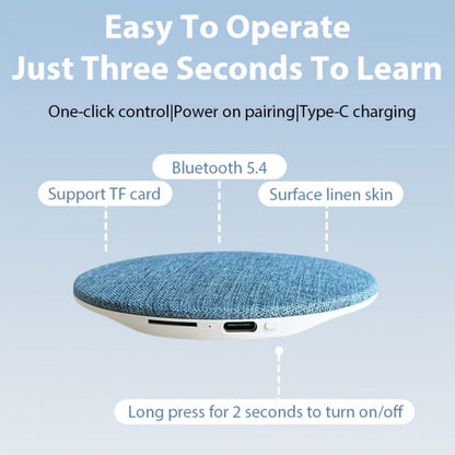 Bone Conduction Pillow Speaker Sleep Headphones Ultra-Thin 11mm Wireless Bluetooth White Noise Machine Bass Stereo TF Card Auto Shut-Off Timer for Side Sleepers Insomnia Relief Relaxation Gift
