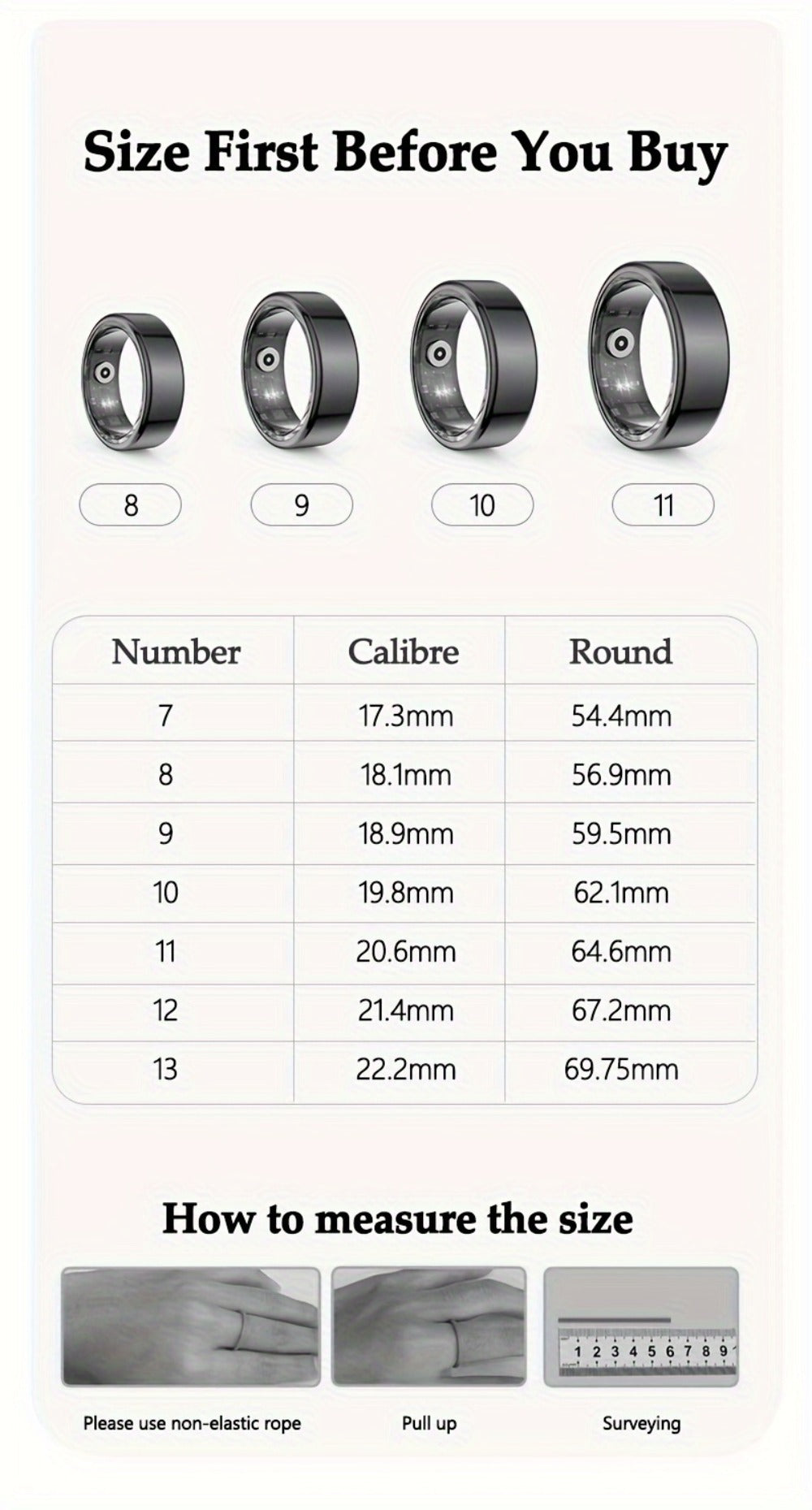 R18 Smart Ring Activity Tracker with 20+ Workout Modes – Sleep & Stress Monitor, Heart Rate, iPhone & Android Compatible, USB Charging, Silvery Black Golden (Size 7-13) Fitness Gift for Men Women