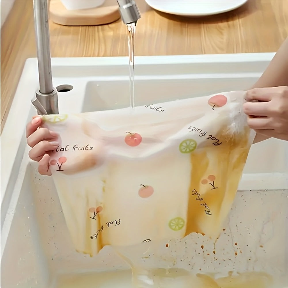 Four-Hundred-Sheet Kitchen Cleaning Towel Roll with Wall Hook for Dry or Damp Household Wiping