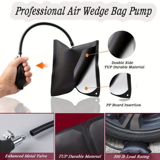 Car Lockout Kit Emergency Door Opener Tool Set with Carrying Bag - Portable Vehicle Unlock Kit for Locked Car Doors