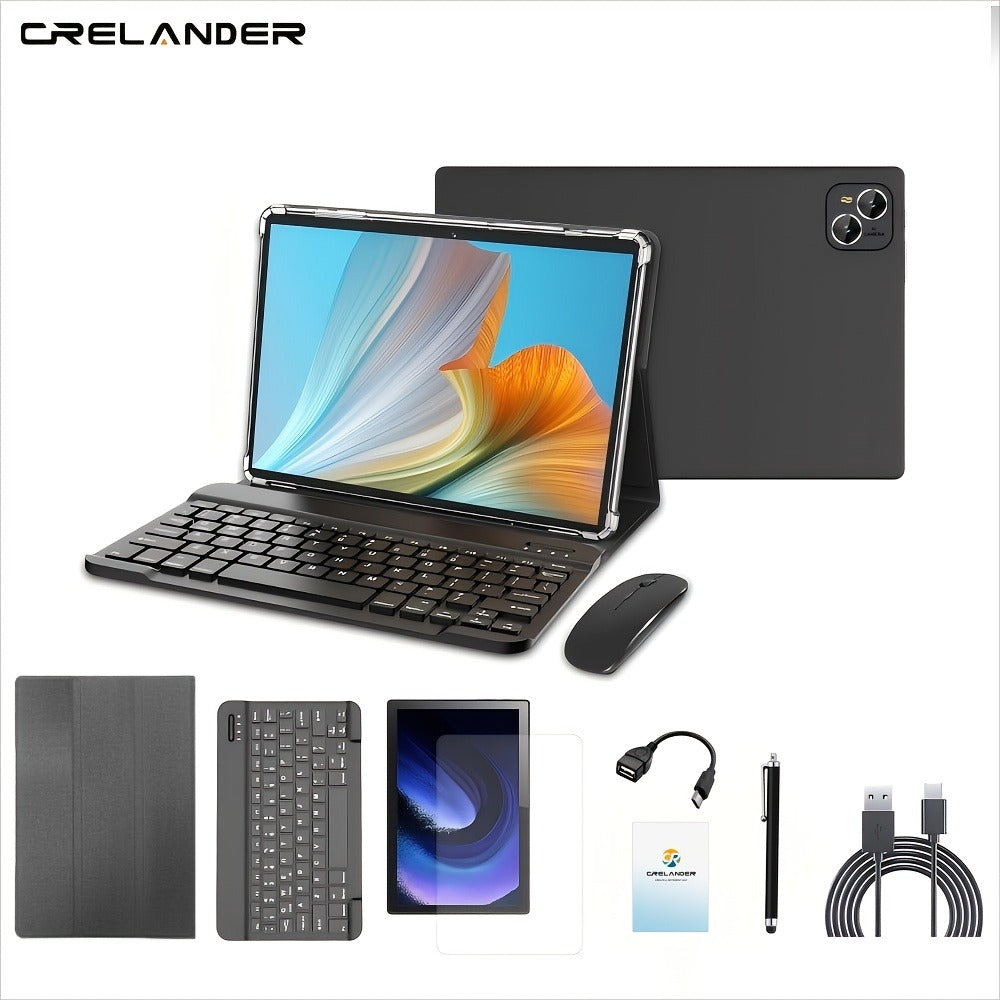 4G LTE Pink Tablet 10.1 Inch 2-in-1 Android 6GB RAM 128GB SSD 1280x800 IPS HD Touchscreen WiFi Dual Camera with Keyboard Mouse Case for Work School Travel Women