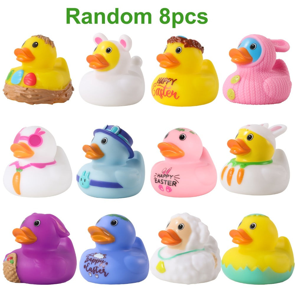 Light Up Duck Bath Toys for Toddlers – Color-Changing Floating Rubber Ducks, Sensory Water Bath Time Toys for Boys & Girls, Fun Pool Toys & Birthday Christmas Halloween Gift (Random Colors)