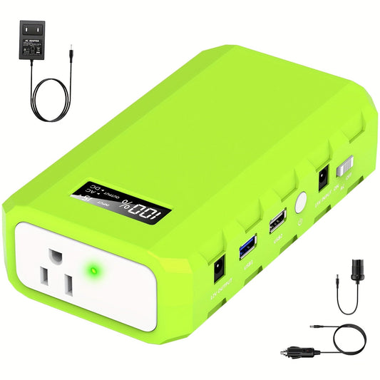 Portable Power Station 88.8Wh 65W Compact Unit with AC Outlet, QC3.0 USB, DC and Carry Handle