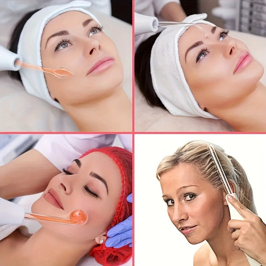 High Frequency Facial Massager 4-in-1 Skin Care Stick Portable Home Use Anti-Aging Acne Treatment Skin Tightening Rejuvenation Beauty Device for Women All Skin Types