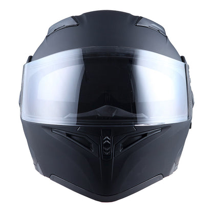 Motorcycle Modular Full Face Helmet Flip Up Dual Visor Inner Smoked Shield Lightweight Aerodynamic Thermoplastic Shell Removable Washable Interior for Men Women, Multiple Colors S M L XL