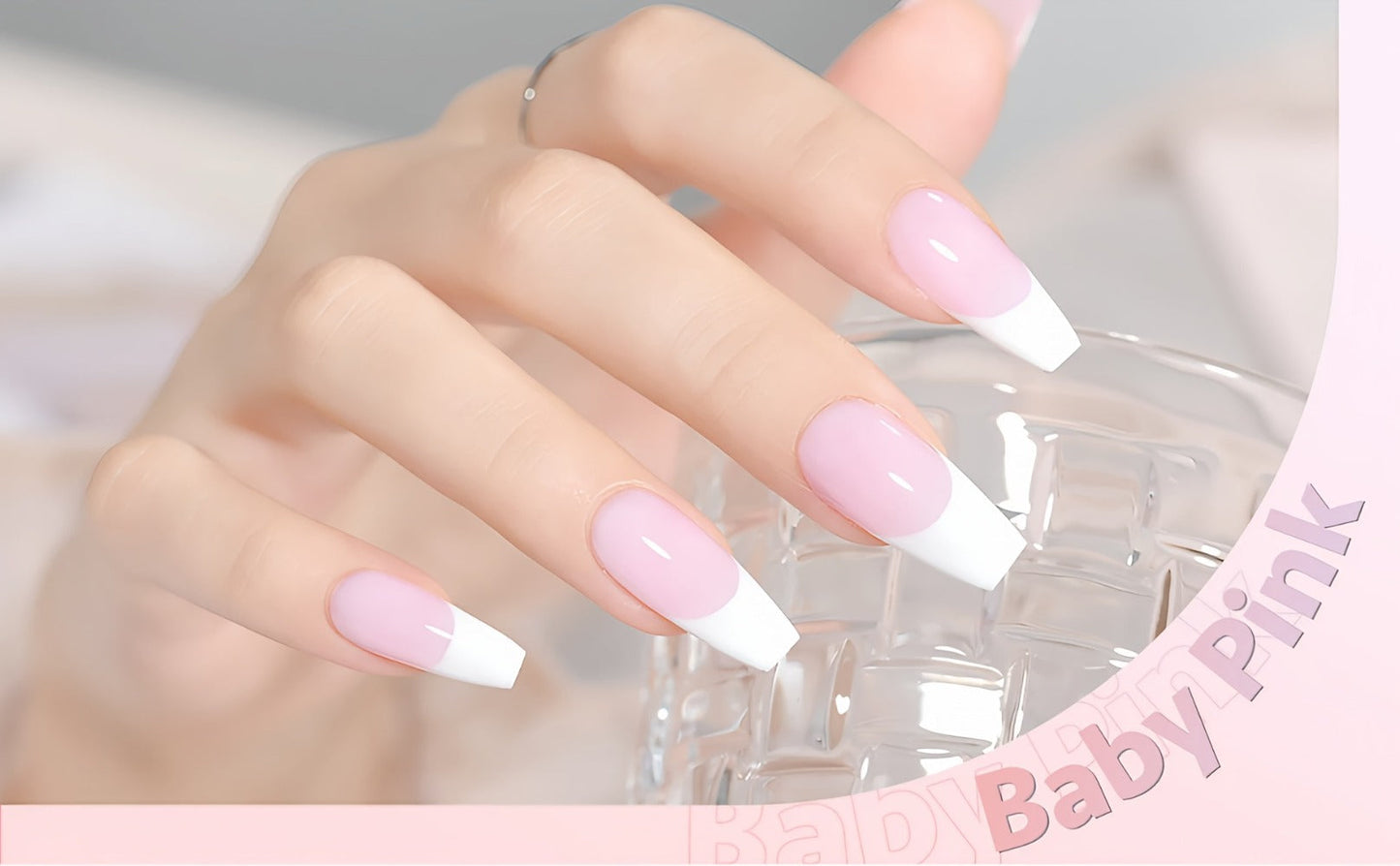 Gel Nail Polish MISS MISIDY in 16ml Baby Pink with Self-Leveling Finish and UV/LED Cure for Manicures